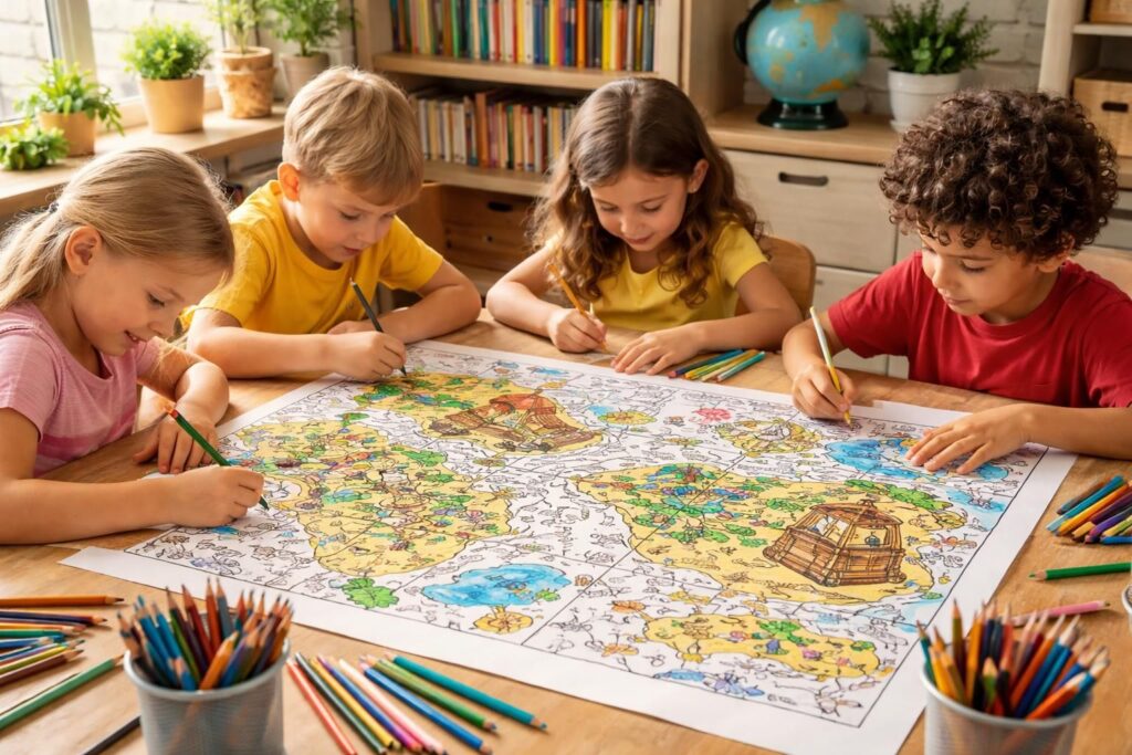 découvrez 5 raisons pour lesquelles une carte au trésor à colorier est un outil éducatif ludique et efficace pour stimuler la créativité et l'apprentissage des enfants.