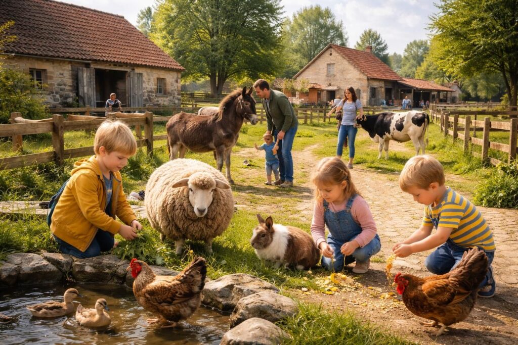 explorez la ferme pédagogique de saint-amand-les-eaux et découvrez une variété d'animaux de la ferme dans un cadre convivial et éducatif, idéal pour toute la famille.
