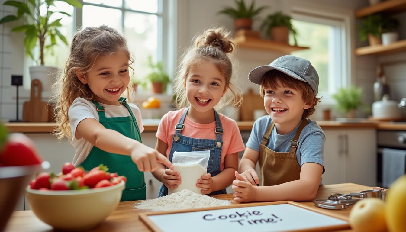participez à un atelier cuisine pour enfants, une activité ludique et éducative idéale pour renforcer les liens familiaux tout en s'amusant et apprenant ensemble.