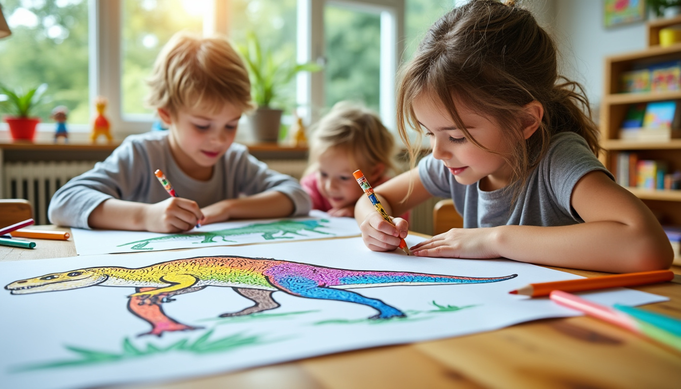 découvrez une sélection de coloriages dinosaure à imprimer en pdf, parfaits pour des activités familiales amusantes et créatives. idéal pour occuper les enfants à la maison !