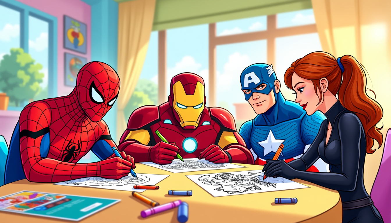 découvrez de superbes coloriages marvel à imprimer en pdf gratuitement. offrez à vos enfants l'activité parfaite pour exprimer leur créativité aux côtés de leurs super-héros préférés !