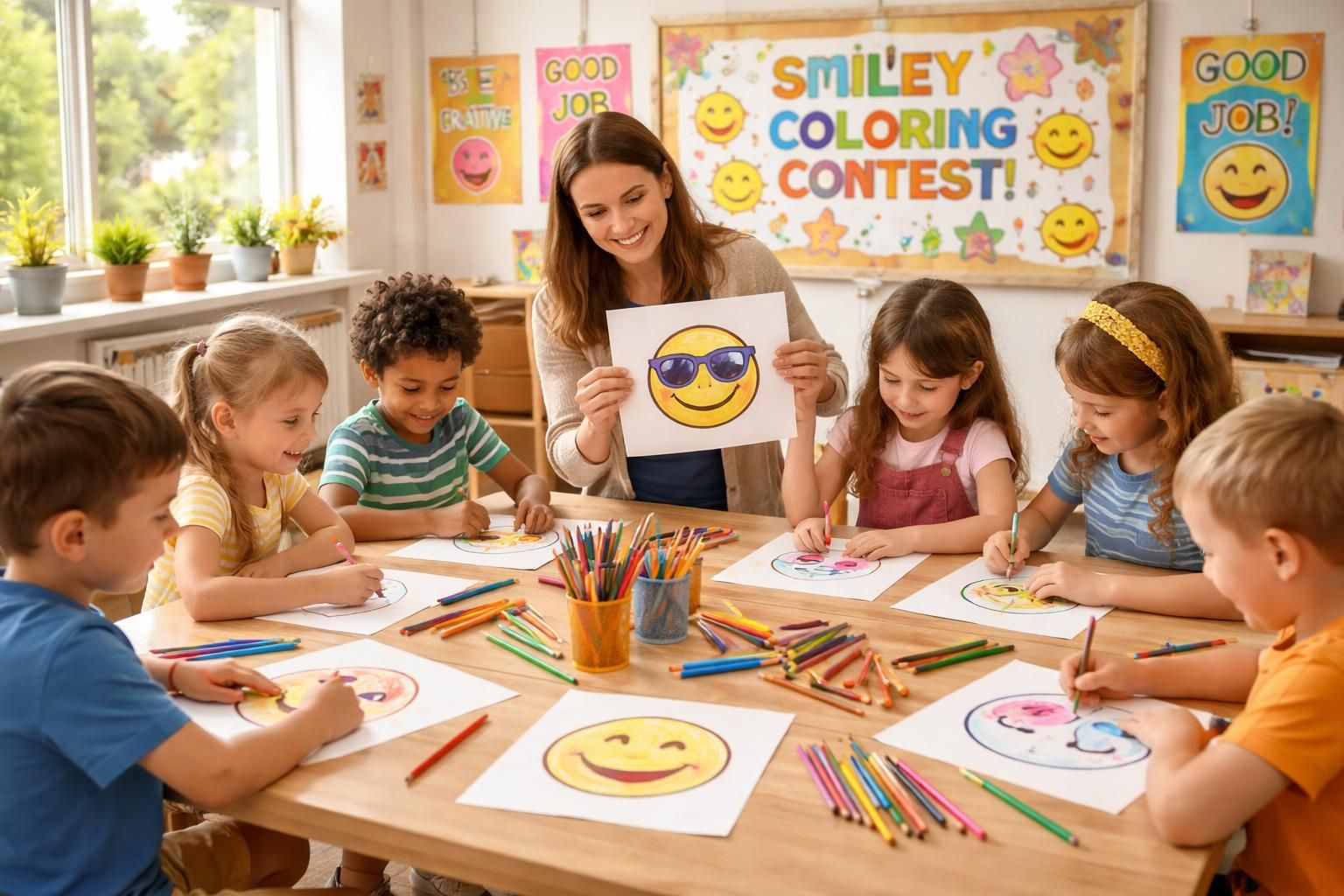 découvrez comment organiser facilement un concours de smileys à colorier dans votre école pour stimuler la créativité des enfants et rendre l'événement ludique et amusant.
