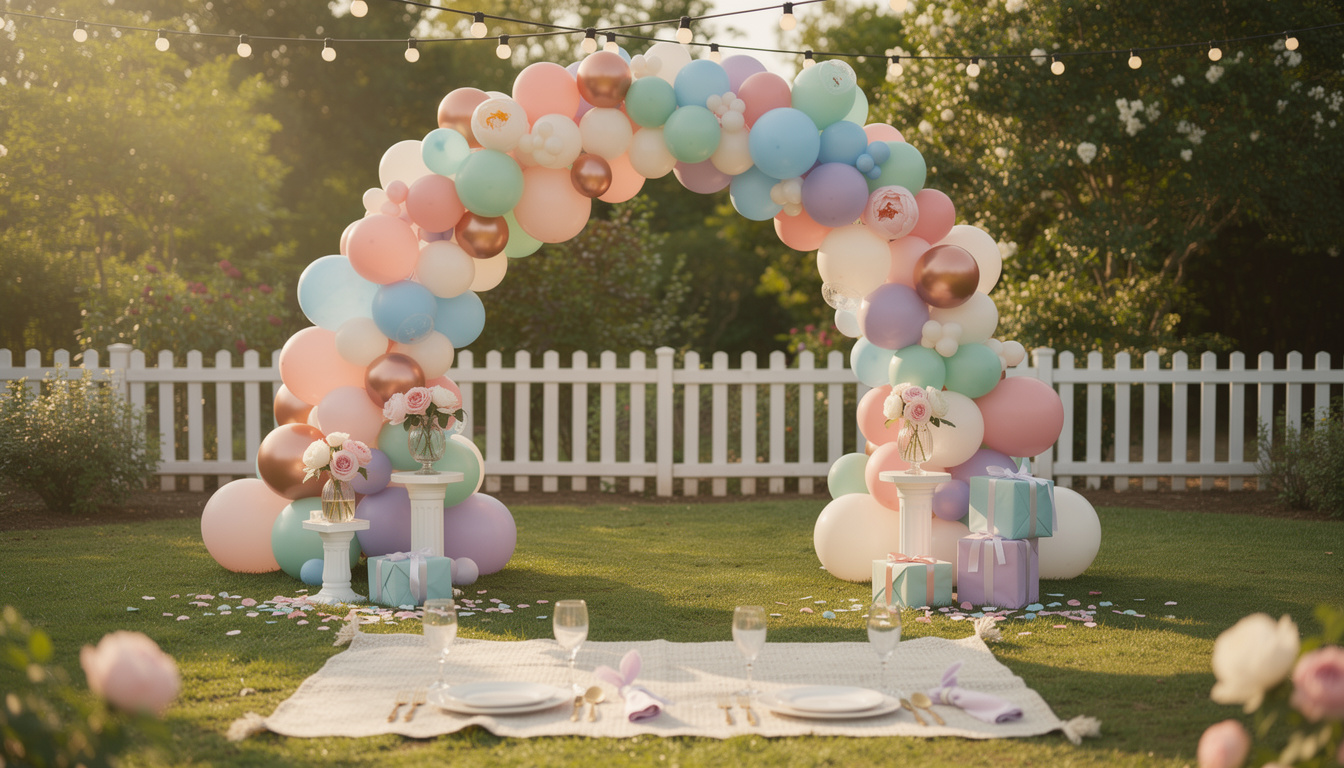 découvrez comment créer une ambiance magique et élégante avec une arche de ballons pastel simple, parfaite pour toutes vos célébrations et événements spéciaux.