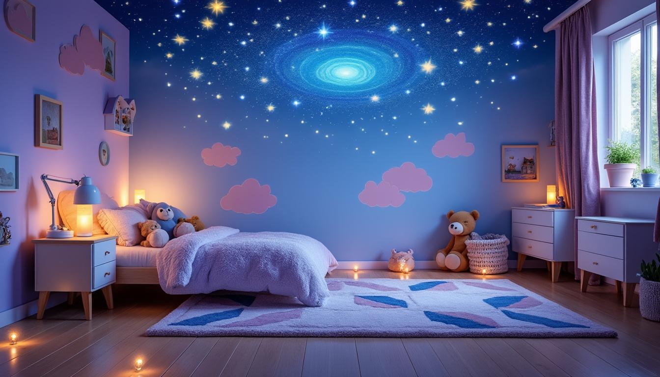 découvrez la magie des ciels étoilés avec notre veilleuse bébé, qui crée une ambiance apaisante idéale pour le sommeil. transformez les nuits de votre enfant en un voyage féerique et relaxant grâce à cette lumière douce et enchanteuse.