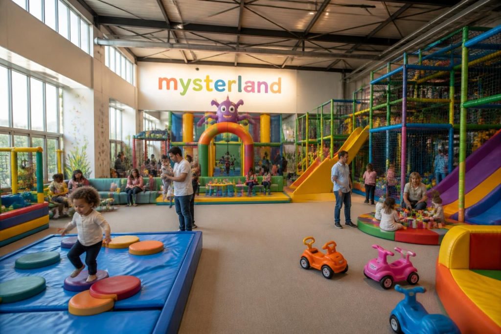 découvrez mysterland, le parc de jeux couvert sécurisé idéal pour des moments de divertissement en famille, alliant fun et sécurité pour petits et grands.