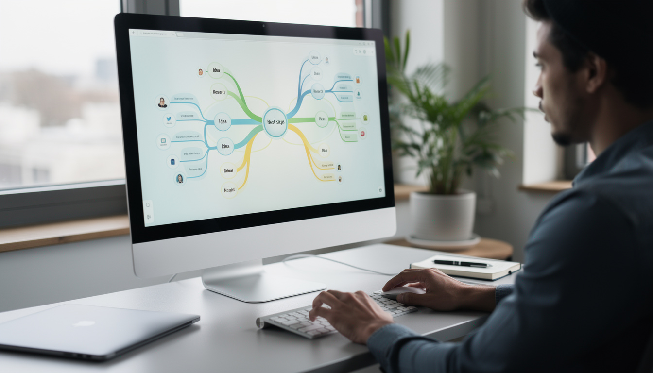 découvrez les avantages des cartes mentales numériques par rapport aux versions papier : flexibilité, facilité de modification, partage instantané et intégration avec d'autres outils numériques.