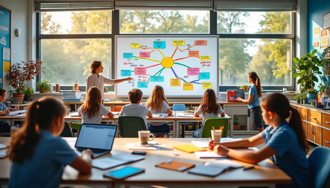 découvrez comment utiliser une carte mentale pour améliorer la relecture et la dictée, et réviser efficacement vos leçons.