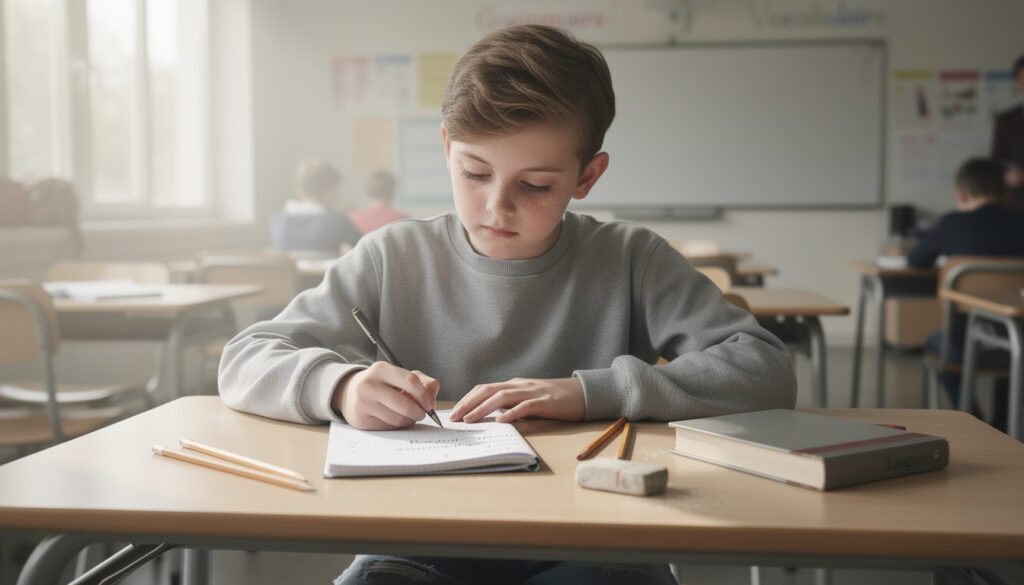 découvrez comment un exemple de rédaction en classe de 6e peut faciliter l'apprentissage des langues en améliorant la compréhension, la construction des phrases et le vocabulaire.