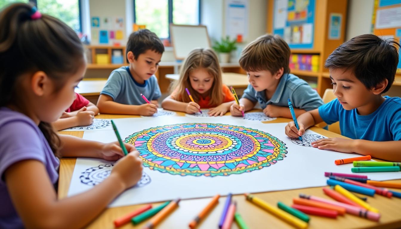 découvrez comment les mandalas stimulent la créativité et améliorent la concentration des enfants, tout en leur offrant un moment de détente et d'expression artistique.