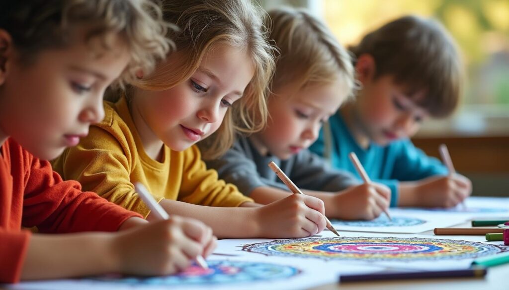 découvrez comment les mandalas stimulent la créativité et la concentration chez les enfants. apprenez les bienfaits de cette activité ludique pour leur développement et leur bien-être.