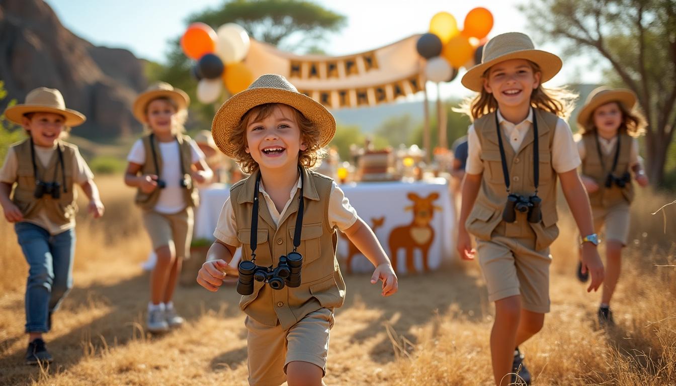 découvrez comment organiser un anniversaire d'enfant inoubliable dans la savane africaine en surmontant tous les défis liés à ce cadre unique et naturel.
