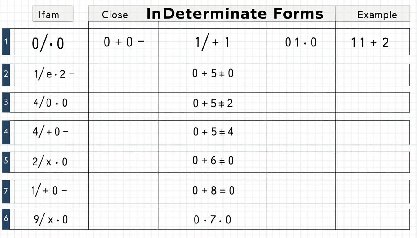 découvrez les différentes formes indéterminées d'une limite en mathématiques, expliquées de façon simple et accessible. comprenez facilement leurs significations et comment les reconnaître dans vos exercices.