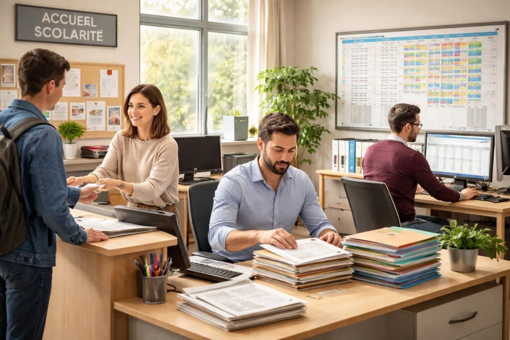 découvrez les différentes missions du service de la scolarité dans les établissements, incluant la gestion administrative des élèves, l'organisation des inscriptions et le suivi des parcours scolaires.