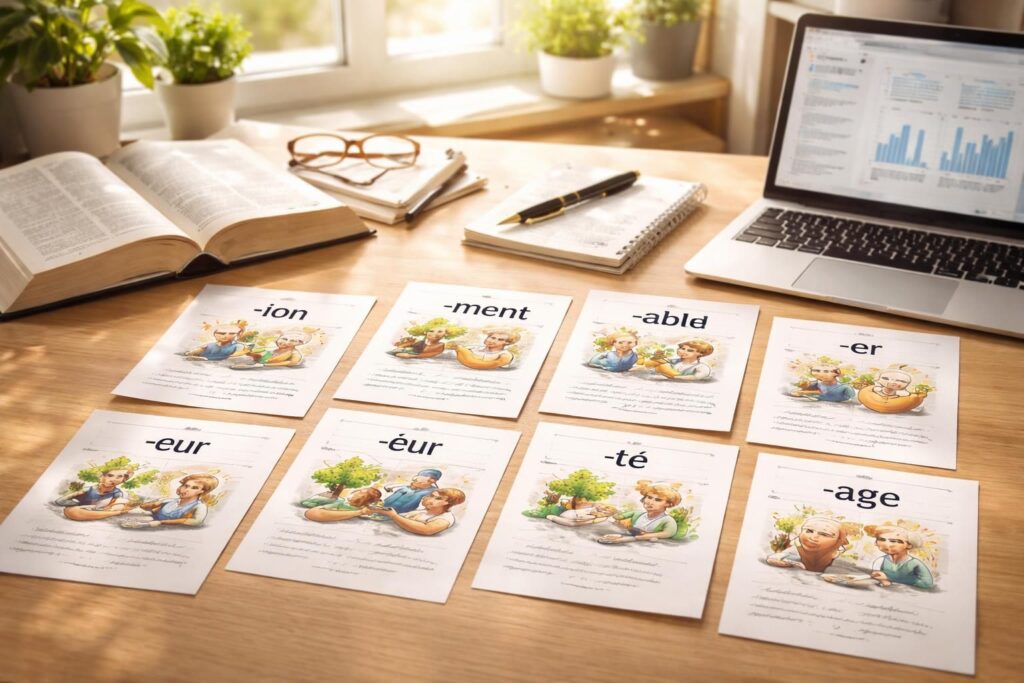 découvrez les suffixes français les plus courants et apprenez comment les utiliser pour enrichir votre vocabulaire et améliorer votre maîtrise de la langue.