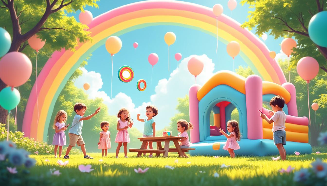 découvrez des jeux amusants et colorés pour animer une fête d'enfants sur le thème arc-en-ciel pastel. idées ludiques et activités créatives pour une journée pleine de joie et de couleurs douces.