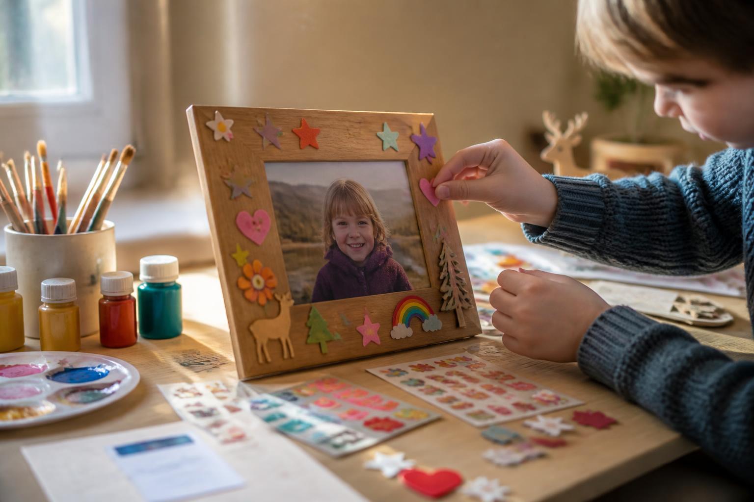 découvrez nos techniques simples et créatives pour réaliser un cadre photo décoré pour enfant réussi, idéal pour personnaliser et embellir sa chambre.