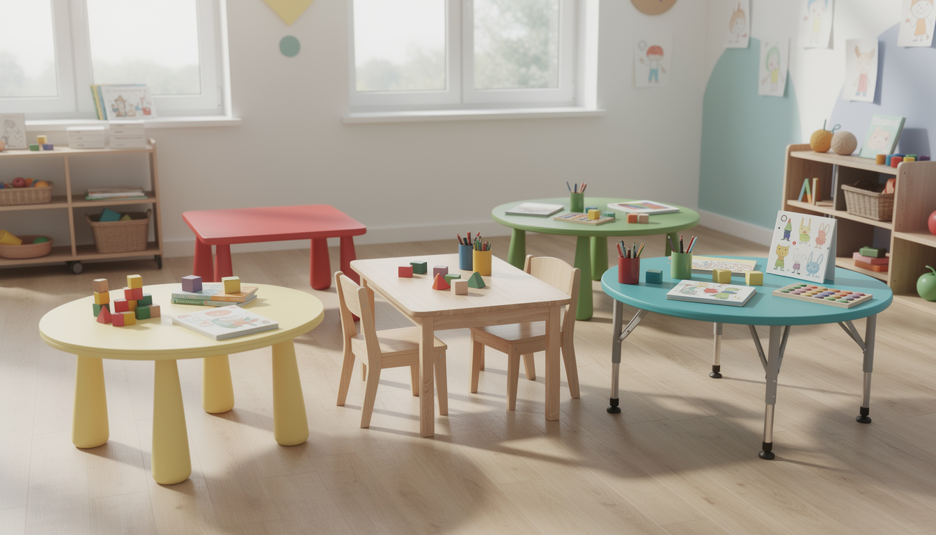 découvrez les tendances des tables colorées pour enfants, alliant design moderne et fonctionnalité pour créer des espaces ludiques et pratiques adaptés aux besoins des plus jeunes.