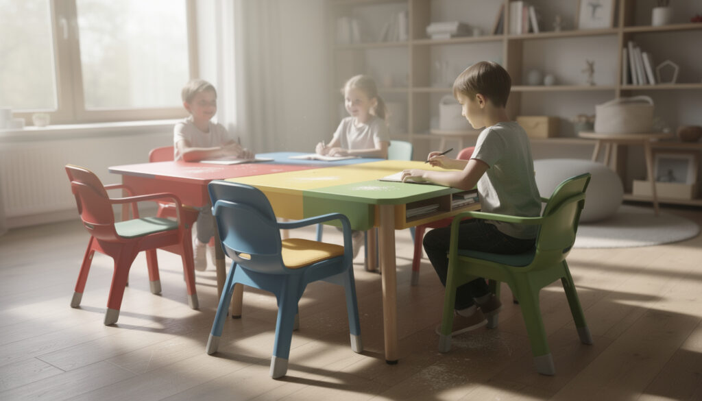 découvrez les tendances des tables colorées pour enfants alliant design moderne et fonctionnalité, idéales pour stimuler créativité et confort.