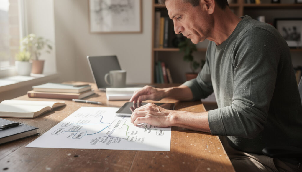 découvrez comment optimiser votre apprentissage du présent de l'indicatif grâce à une carte mentale claire et organisée, idéale pour mémoriser efficacement les conjugaisons.