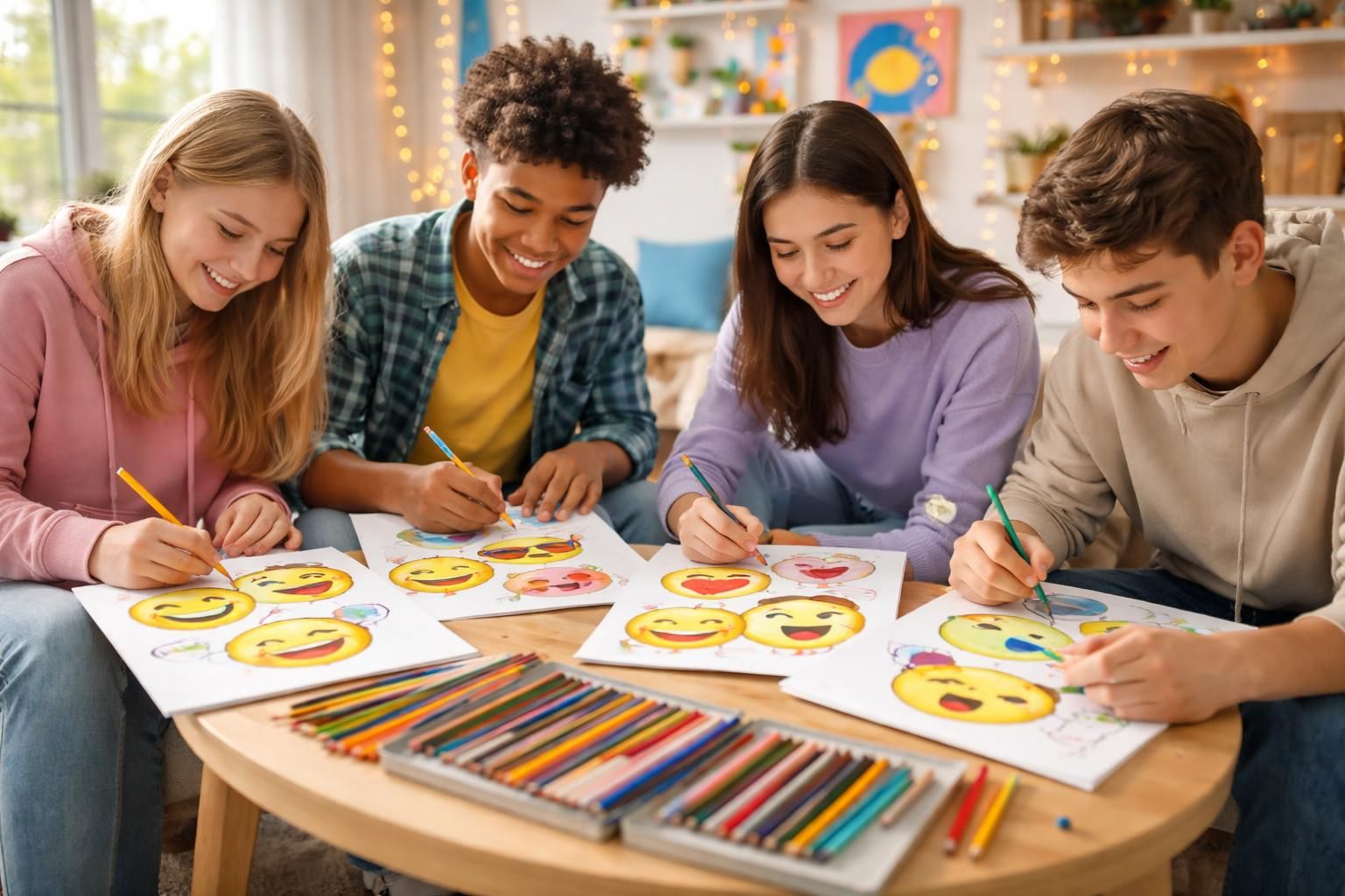 découvrez pourquoi le coloriage émoji séduit tant les adolescents et comment cette activité artistique ludique stimule leur créativité et leur expression personnelle.