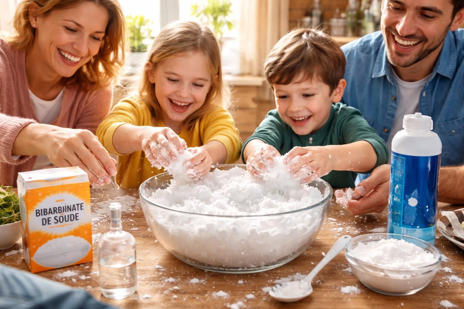 découvrez comment fabriquer de la fausse neige artificielle avec notre recette simple et amusante, une activité idéale pour petits et grands à réaliser en famille.