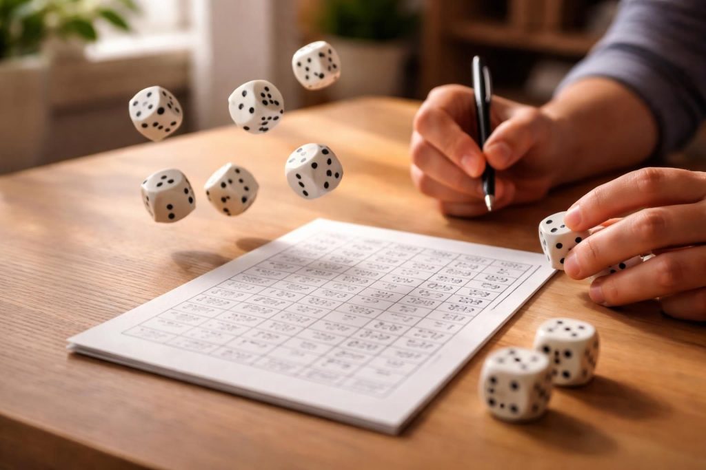 découvrez une stratégie efficace pour maximiser votre score au yams en remplissant astucieusement votre feuille de score.