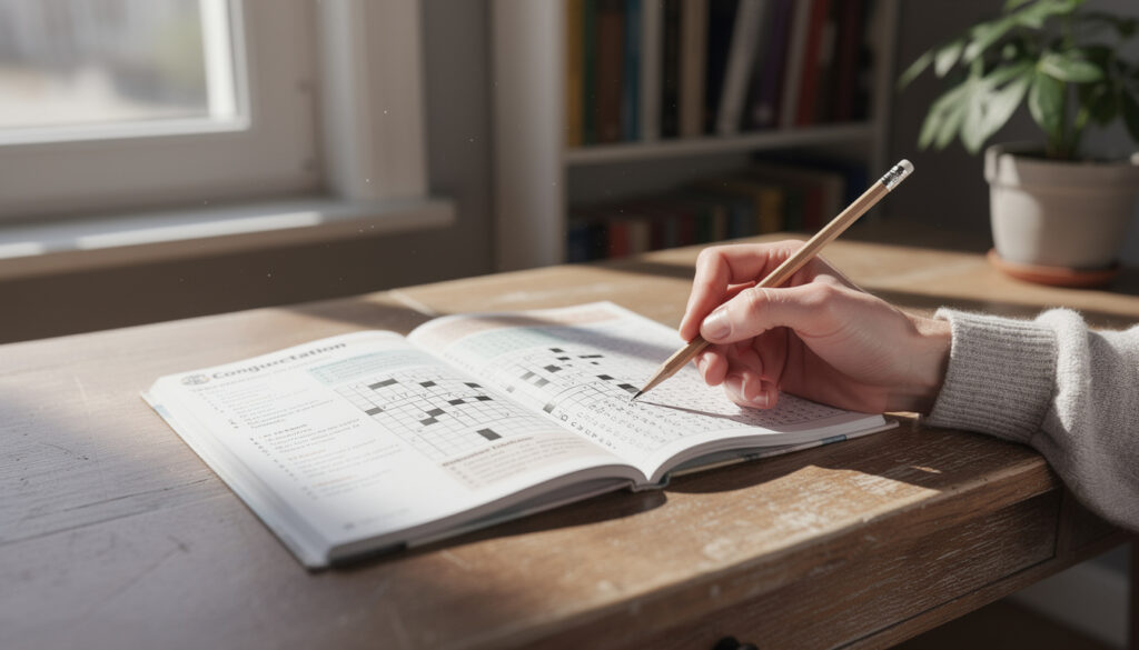 améliorez vos révisions de conjugaison de manière ludique avec nos mots croisés spécialement conçus pour faciliter l'apprentissage des temps et formes verbales.