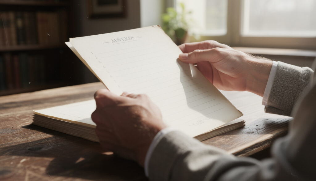 découvrez une liste complète d'adverbes essentiels pour enrichir et dynamiser vos écrits avec style et précision.