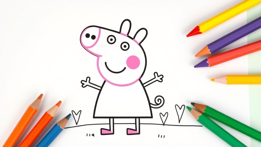 coloriages de Peppa pig
