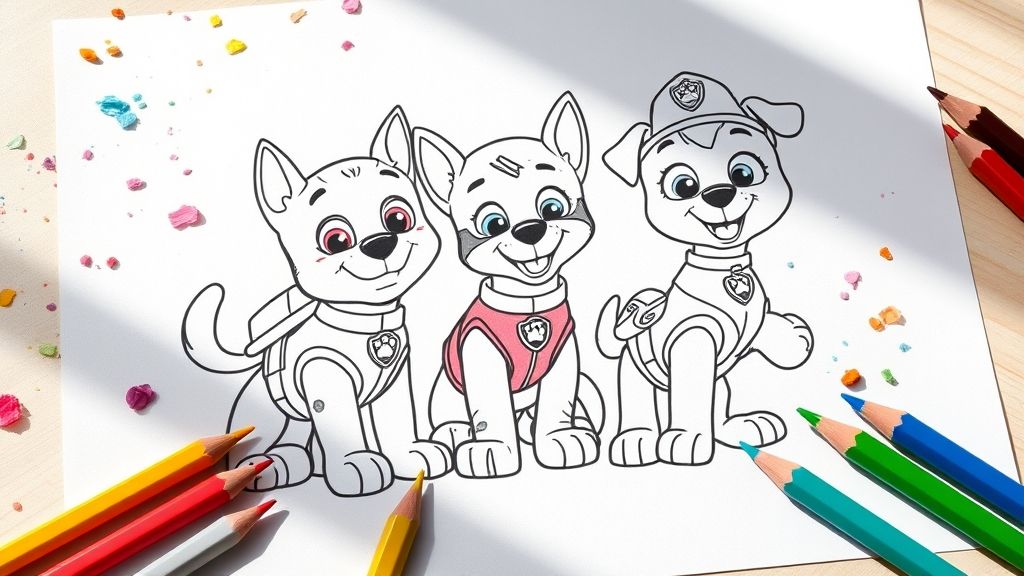 dessins à colorier Pat Patrouille