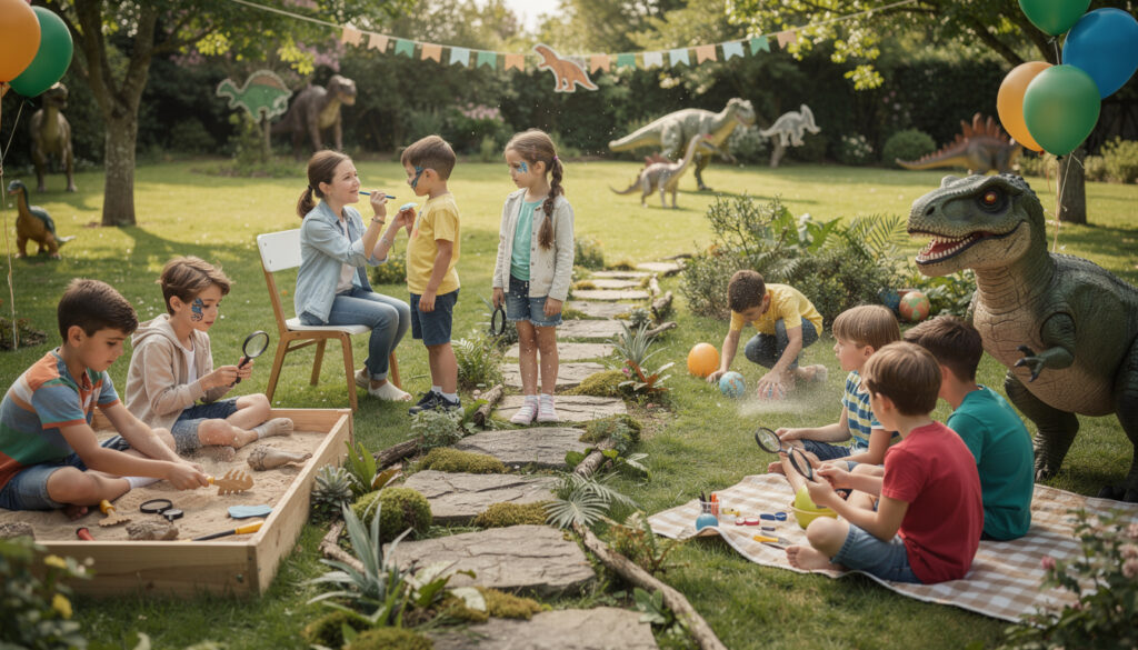 découvrez 5 activités ludiques autour des dinosaures pour une fête d'enfants inoubliable et immersive. jeux, animations et aventures préhistoriques garantis !