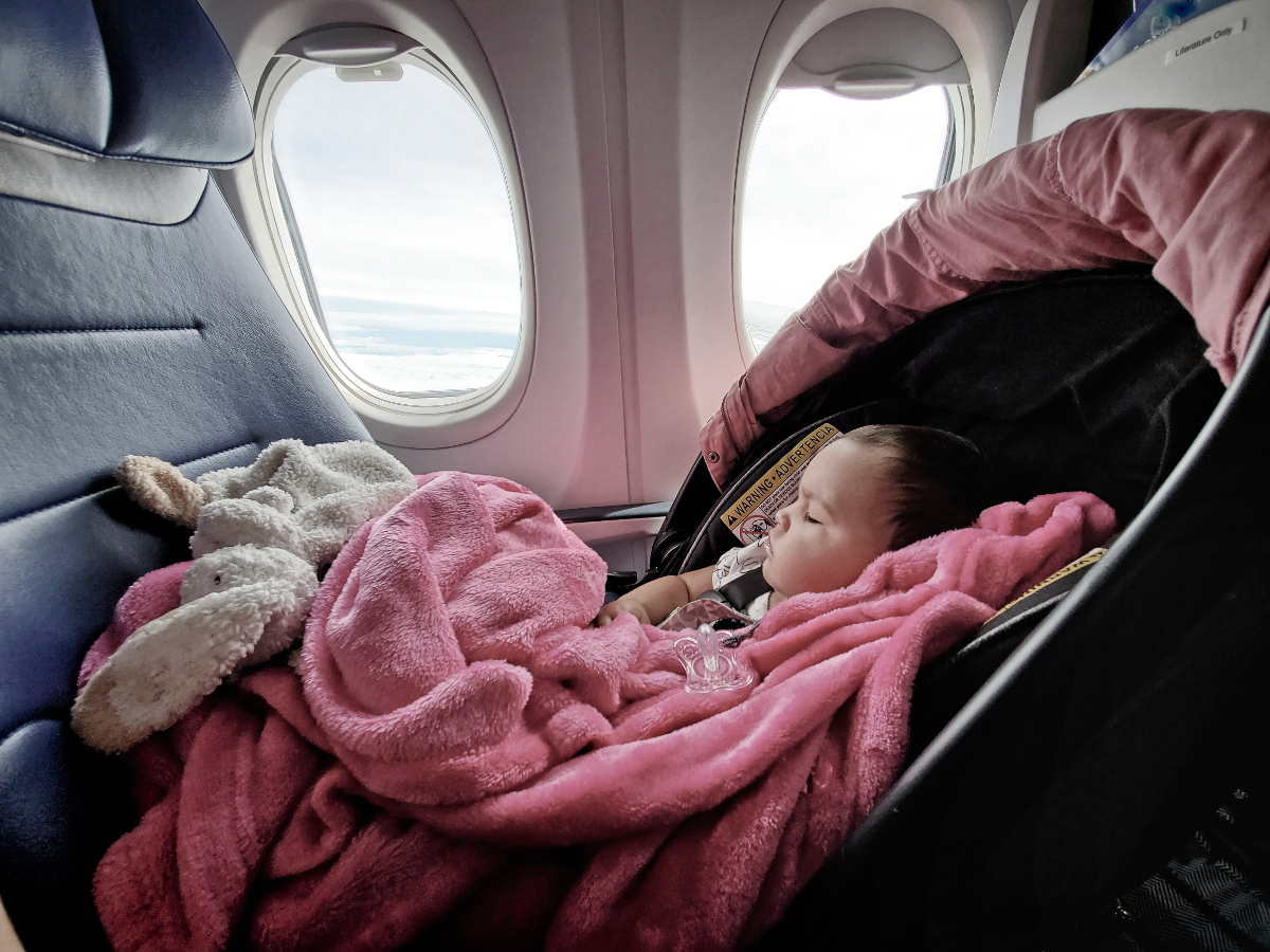 siège auto en avion